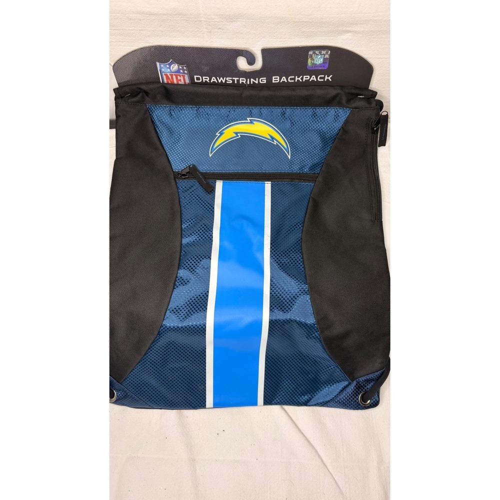 NFL Los Angeles Chargers Drawstring Backpack Cinch Bag Forever Collectibles New